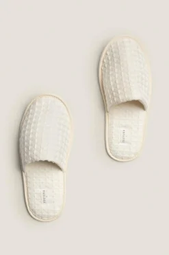 Textura Albornoz algodón branco Discount