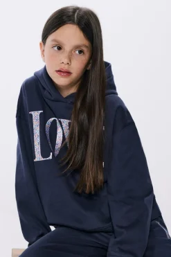 Springfield Kids AMOR moletom com Sweatshirt para menina azul Best