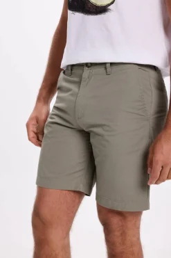 Milano Bermuda clássica de algodão liso Outlet