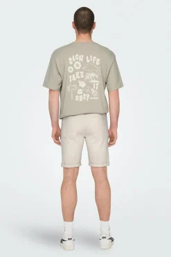 Only & Sons Bermuda denim cru New