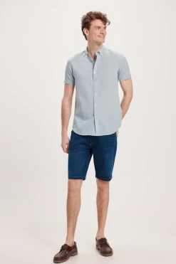 Pedro del Hierro Bermuda PDH Jeans Slim Azul Sale