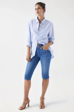 Salsa Jeans Bermuda Secret Azul New