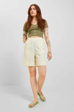 Jack & Jones Bermudas de linho cintura elástica Online
