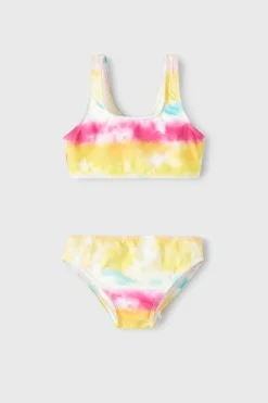 Name it Biquíni de menina efeito tie-dye rosa Online