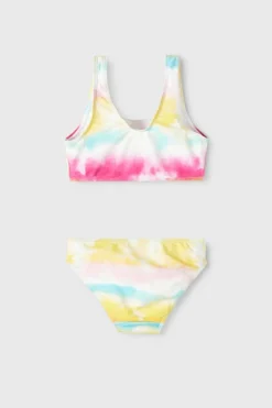 Name it Biquíni de menina efeito tie-dye rosa Online