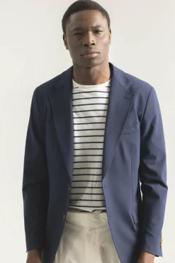 PuroEGO Blazer microquadrado Azul Fashion
