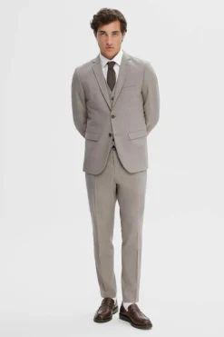 Selected Blazer Slim Fit ao xadrez Castanho New