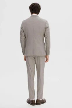 Selected Blazer Slim Fit ao xadrez Castanho New
