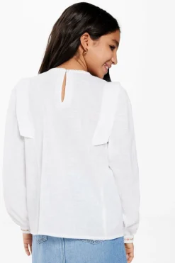 Springfield Kids Blusa bordados menina branco Hot