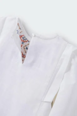 Springfield Kids Blusa bordados menina branco Hot