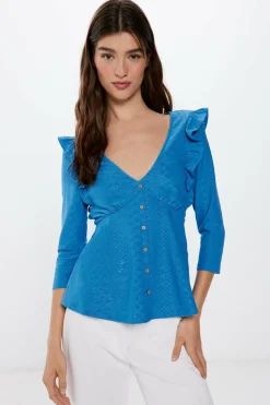 Springfield Blusa Botões Folhos Sale