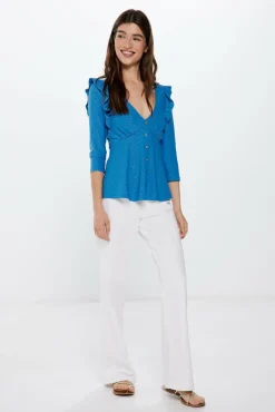 Springfield Blusa Botões Folhos Sale
