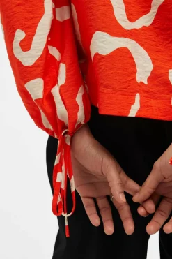 Object Blusa com cordão Laranja Online