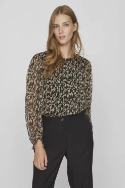 Vila Blusa com manga balão Fashion
