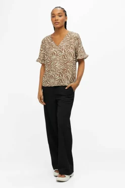 Object Blusa com mangas de folhos New