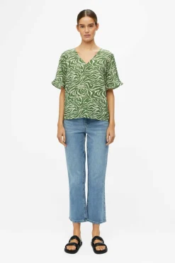 Object Blusa com mangas de folhos Hot