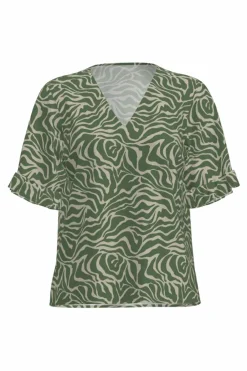 Object Blusa com mangas de folhos Hot