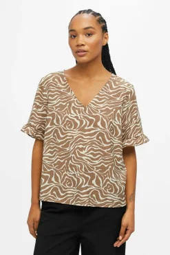 Object Blusa com mangas de folhos Hot