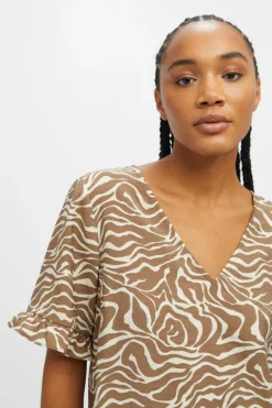 Object Blusa com mangas de folhos Hot
