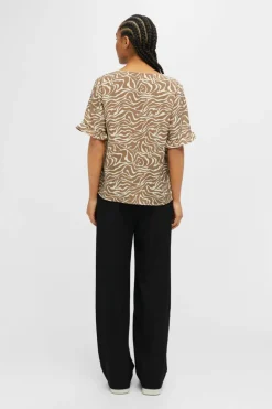 Object Blusa com mangas de folhos Hot