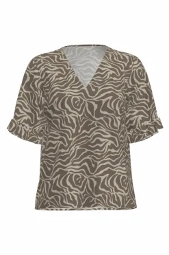 Object Blusa com mangas de folhos Hot