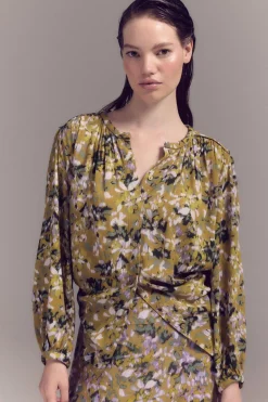 Slowlove Blusa com pala cintado = entallado Hot