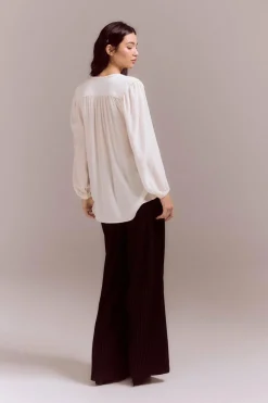 Slowlove Blusa com pala cintado = entallado Hot