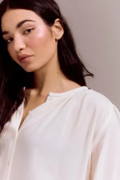 Slowlove Blusa com pala cintado = entallado Hot