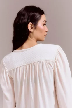 Slowlove Blusa com pala cintado = entallado Hot
