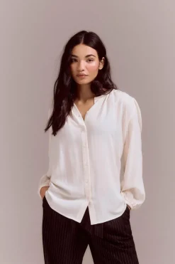 Slowlove Blusa com pala cintado = entallado Clearance