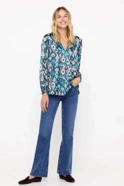 Cortefiel Blusa comprida acetinada Online