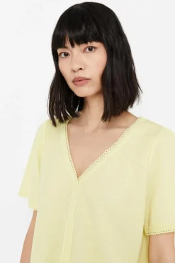 Cortefiel Blusa conforto rendilhados Fashion