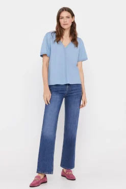 Cortefiel Blusa conforto rendilhados Fashion