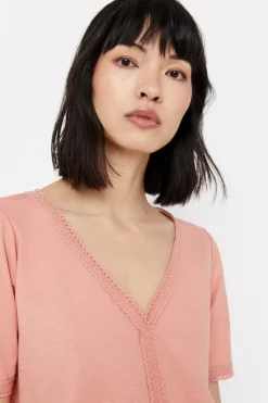 Cortefiel Blusa conforto rendilhados Fashion