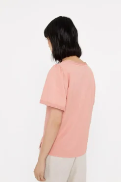 Cortefiel Blusa conforto rendilhados Fashion