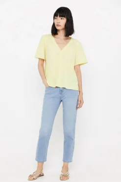 Cortefiel Blusa conforto rendilhados Fashion