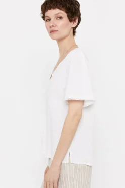 Cortefiel Blusa conforto rendilhados Fashion