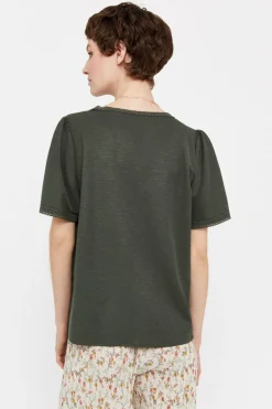Cortefiel Blusa conforto rendilhados Fashion