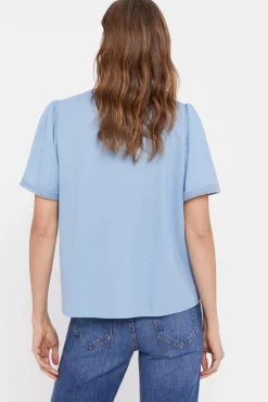 Cortefiel Blusa conforto rendilhados Best