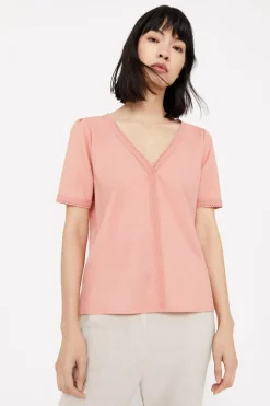 Cortefiel Blusa conforto rendilhados Best