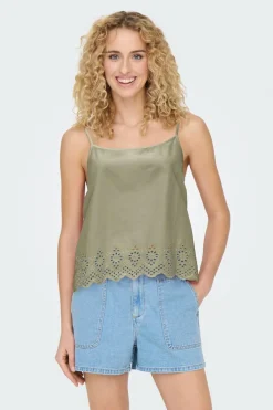 Only Blusa de alças com regular fit Discount