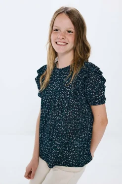 Springfield Kids Blusa de flores para menina azul Clearance