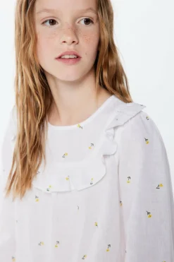Springfield Kids Blusa de flores para menina branco Online