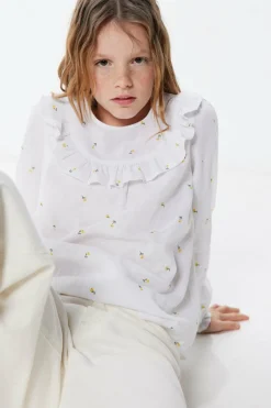 Springfield Kids Blusa de flores para menina branco Online