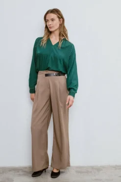 Vila Blusa de manga comprida Verde Best