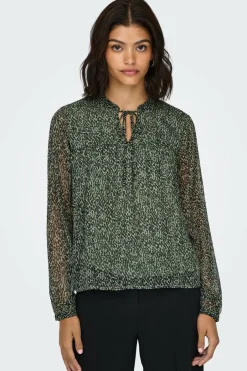 JDY Blusa de manga comprida cinzento New