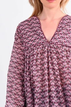 Molly Bracken Blusa de mulher de manga comprida com estampado Multicolorido Outlet