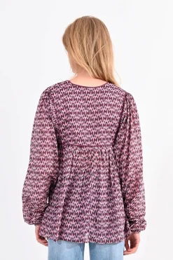 Molly Bracken Blusa de mulher de manga comprida com estampado Multicolorido Outlet