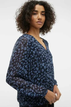 Vero Moda Blusa estampada de manga comprida Best