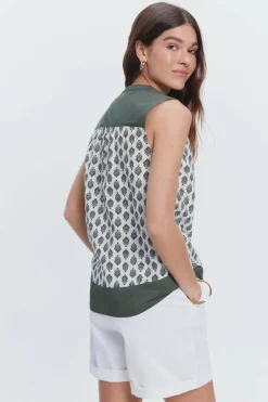 Milano Blusa estampada fluida Fashion